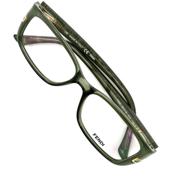 Fendi F999 Eyeglass Frames 135 Green | Eye-Bridge-Temple 50-15-135 | Italy - Picture 11 of 13